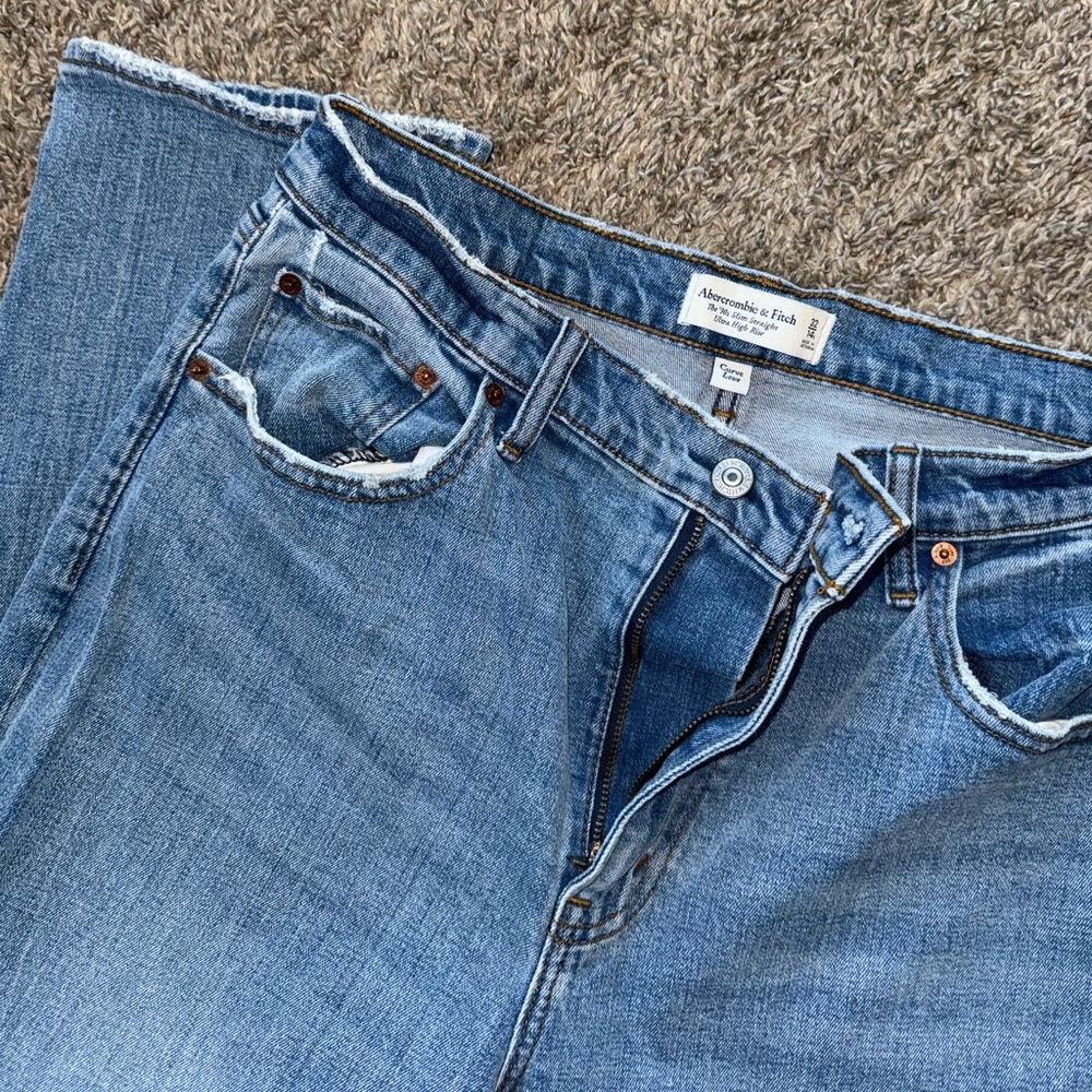 Abercrombie & Fitch Light Blue Denim Pants